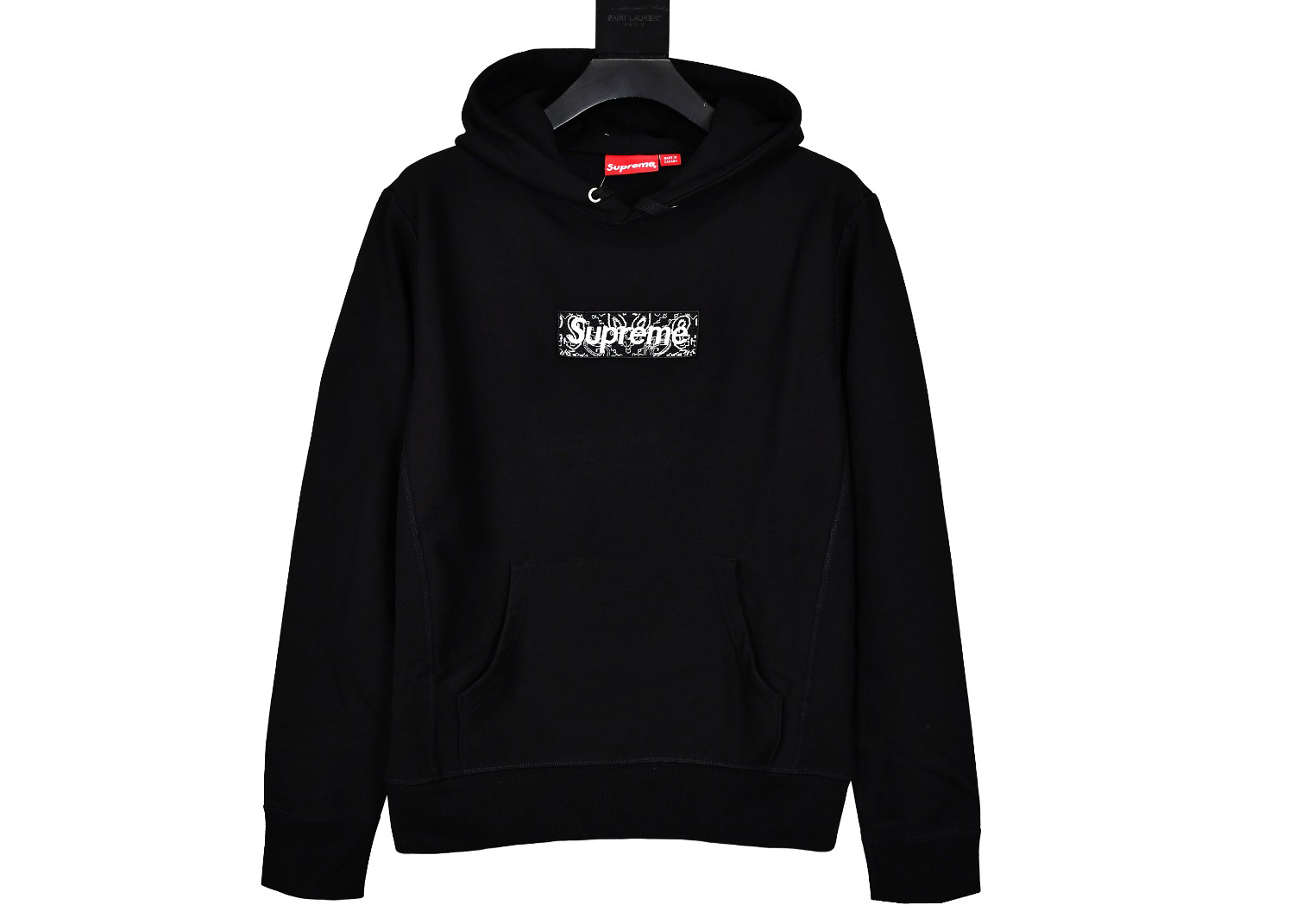 Suprem3 FW19 Week 16 Bandana Box Logo Hooded Sweatshirt