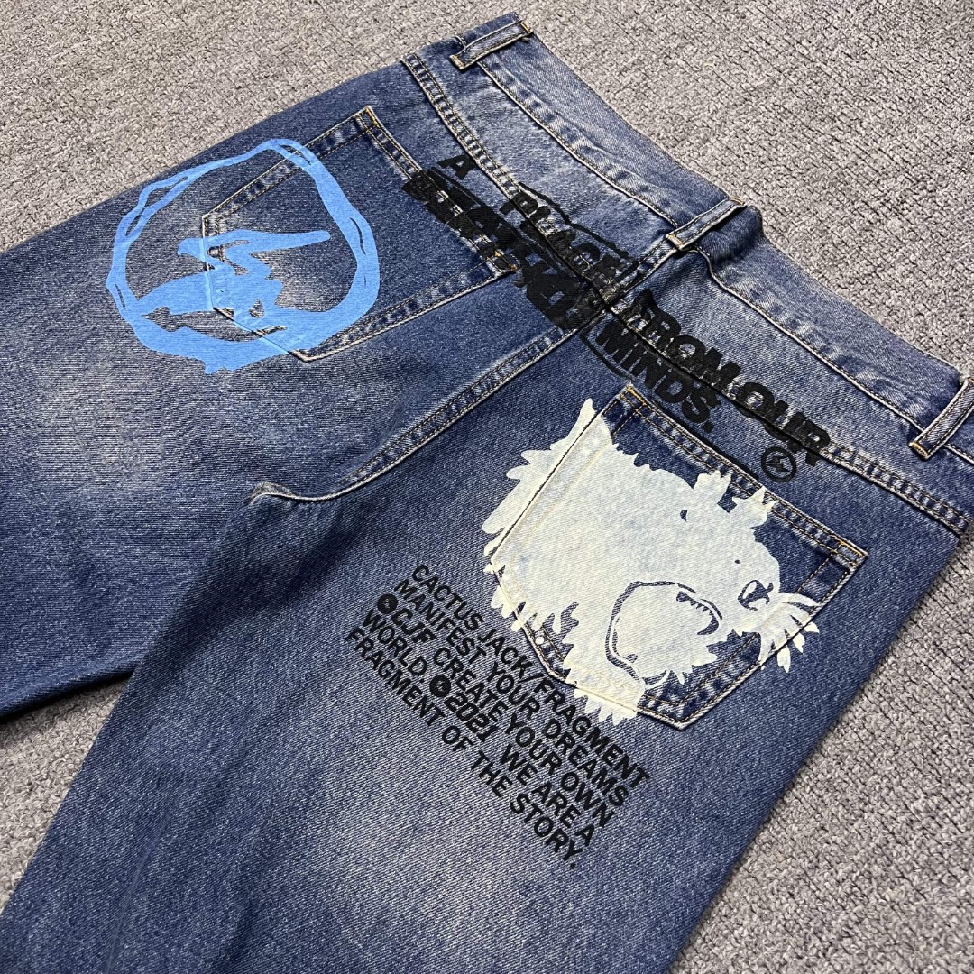 Travis Scott CACTUS JACK × Fragment Design Pants