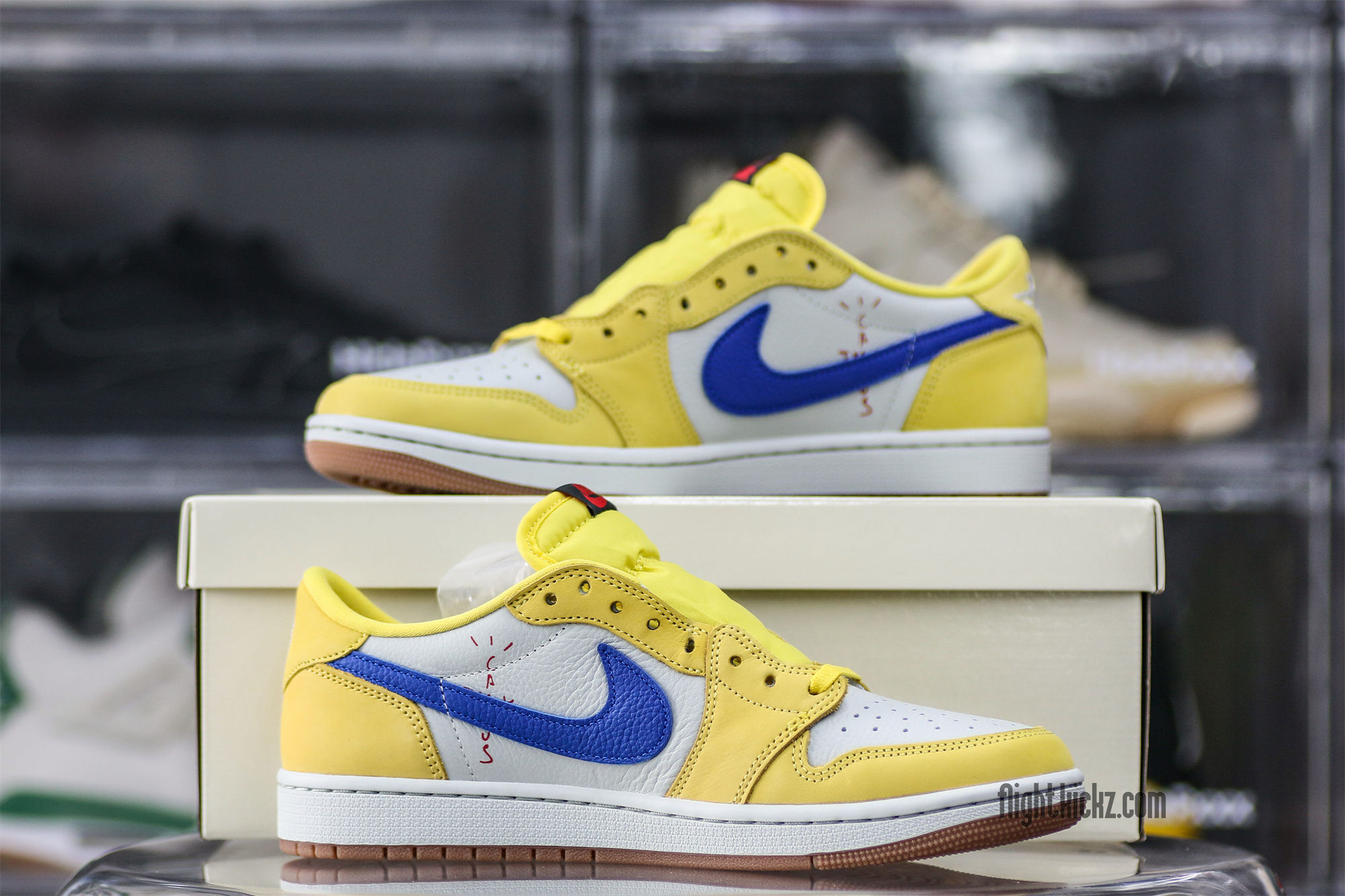 Travis Scott x Air Jordan 1 Retro Low OG SP “Elkins/Canary Yellow” (LN5 A1 batch)