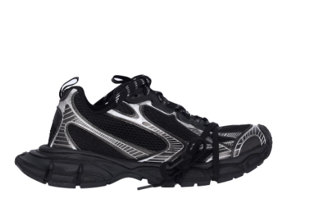 B@lenciag* 3XL Ski Sneaker in Black and white (Removable footwear chains)