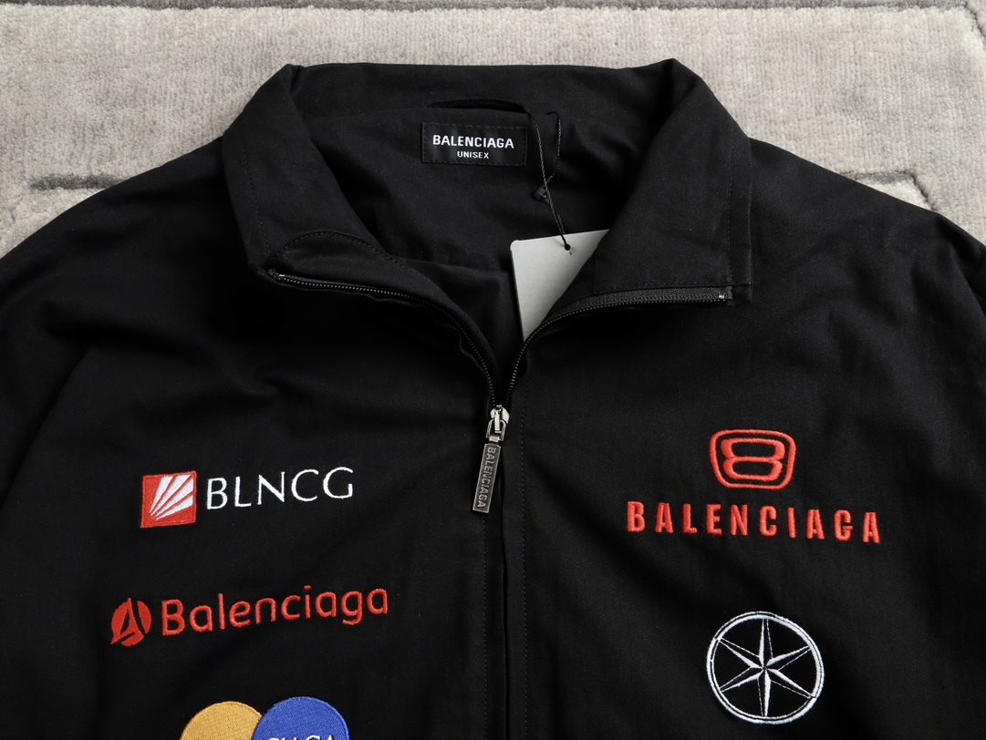 Balancig* logo-print Zip Jacket