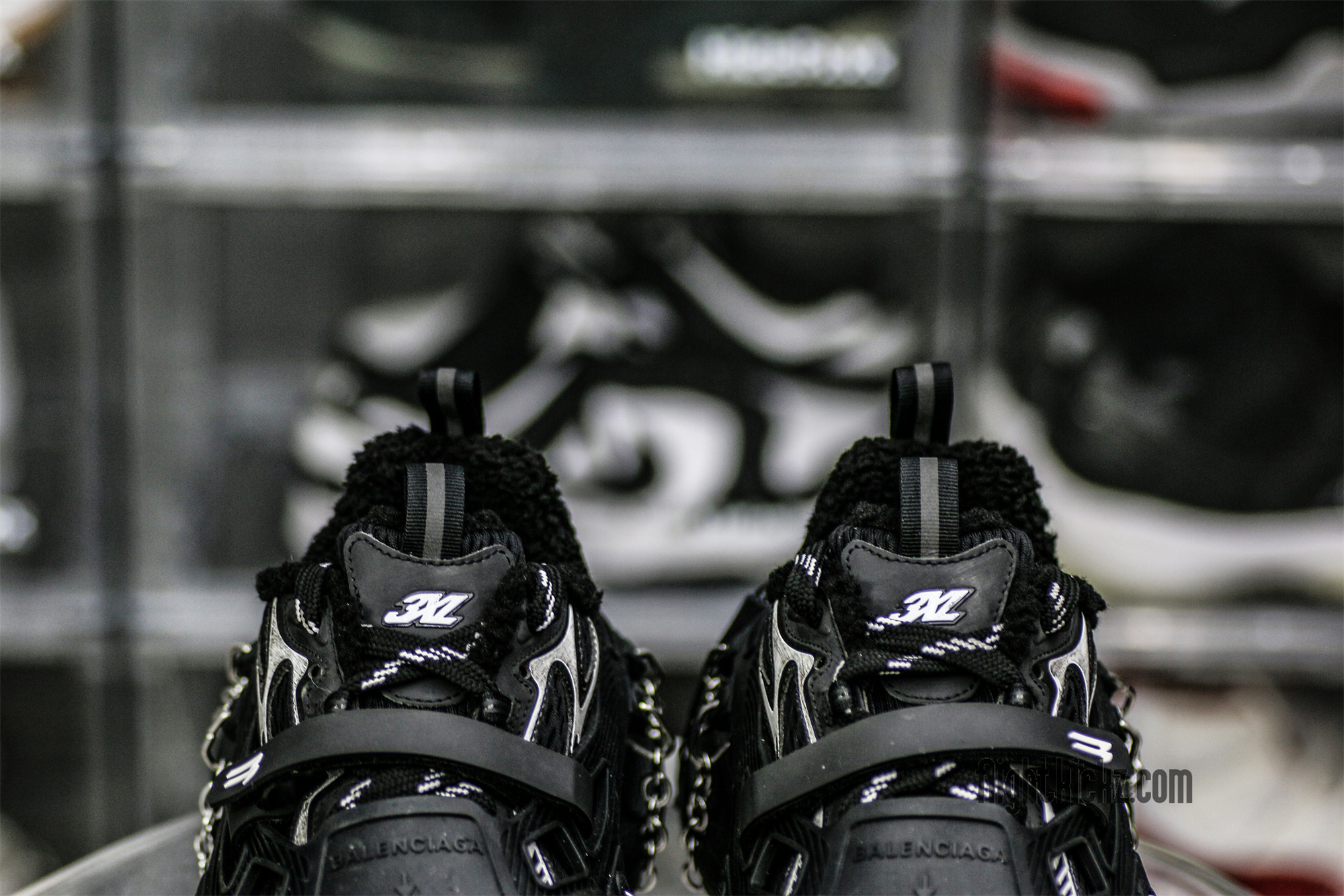 Balenciag* 3XL Ski Sneaker in Black ((Removable footwear chains) )