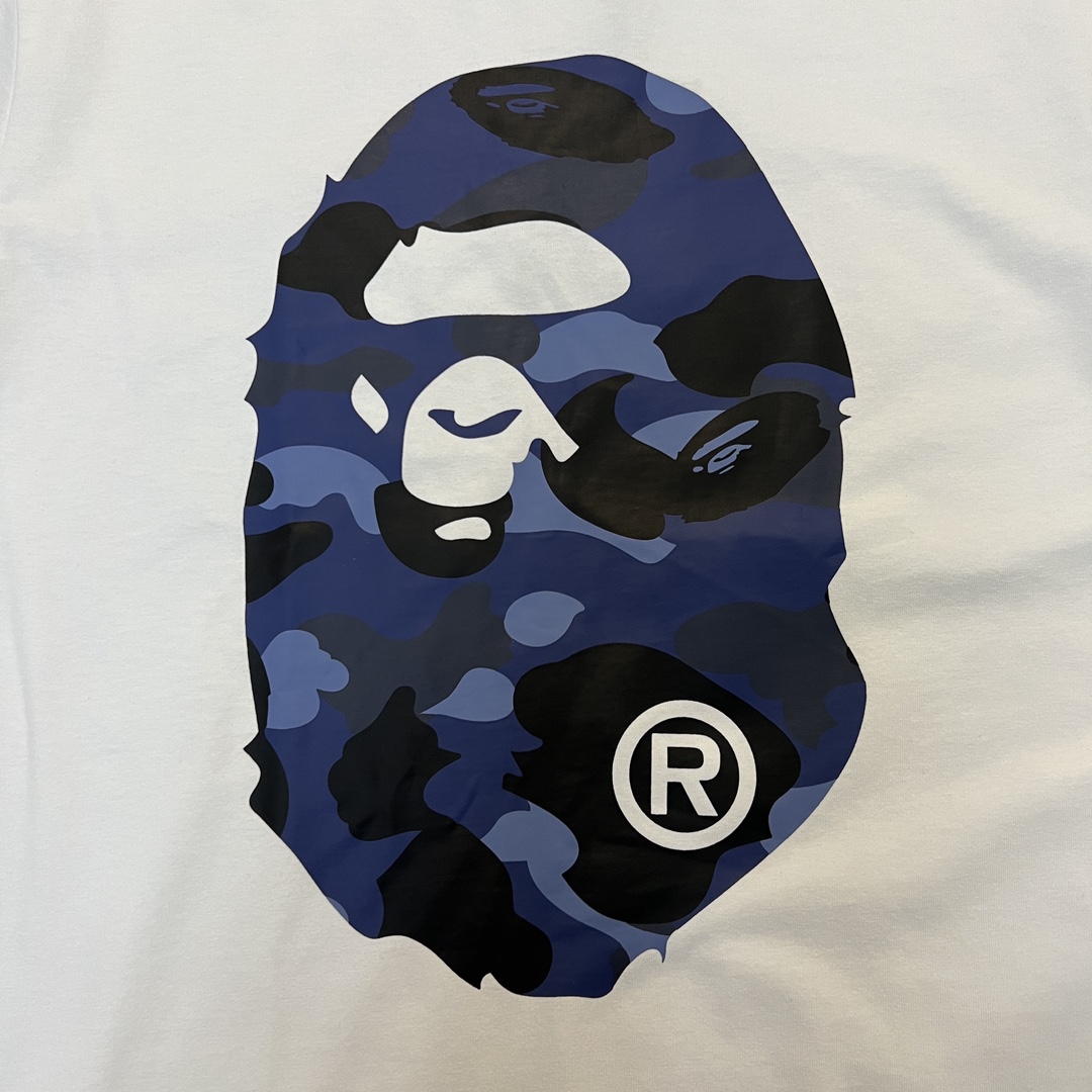 BAPE Blue Color Camo By Bathing Tee