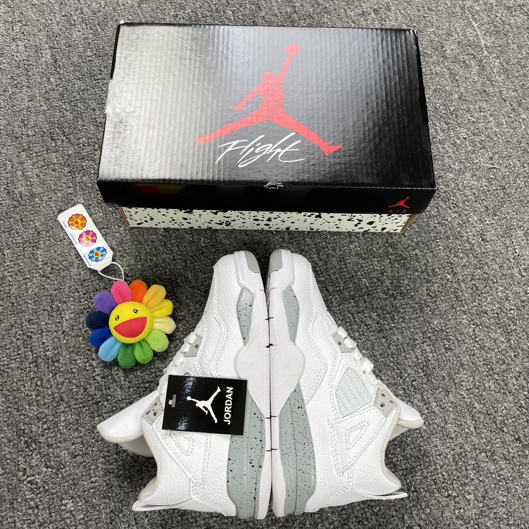 Air Jordan 4 Retro ”White Oreo“Kid Preschool