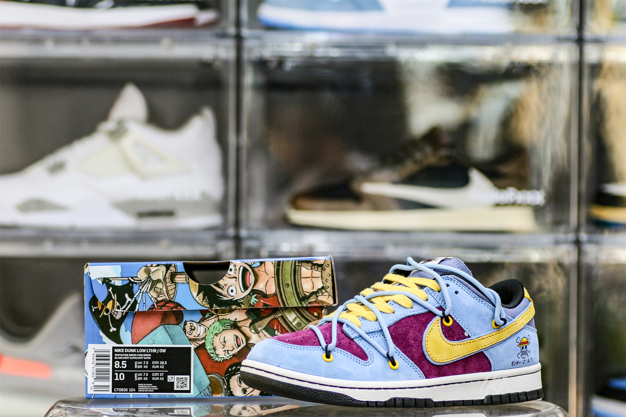 Otomo Katsuhiro x Nike Dunk One Piece Luffy Purple