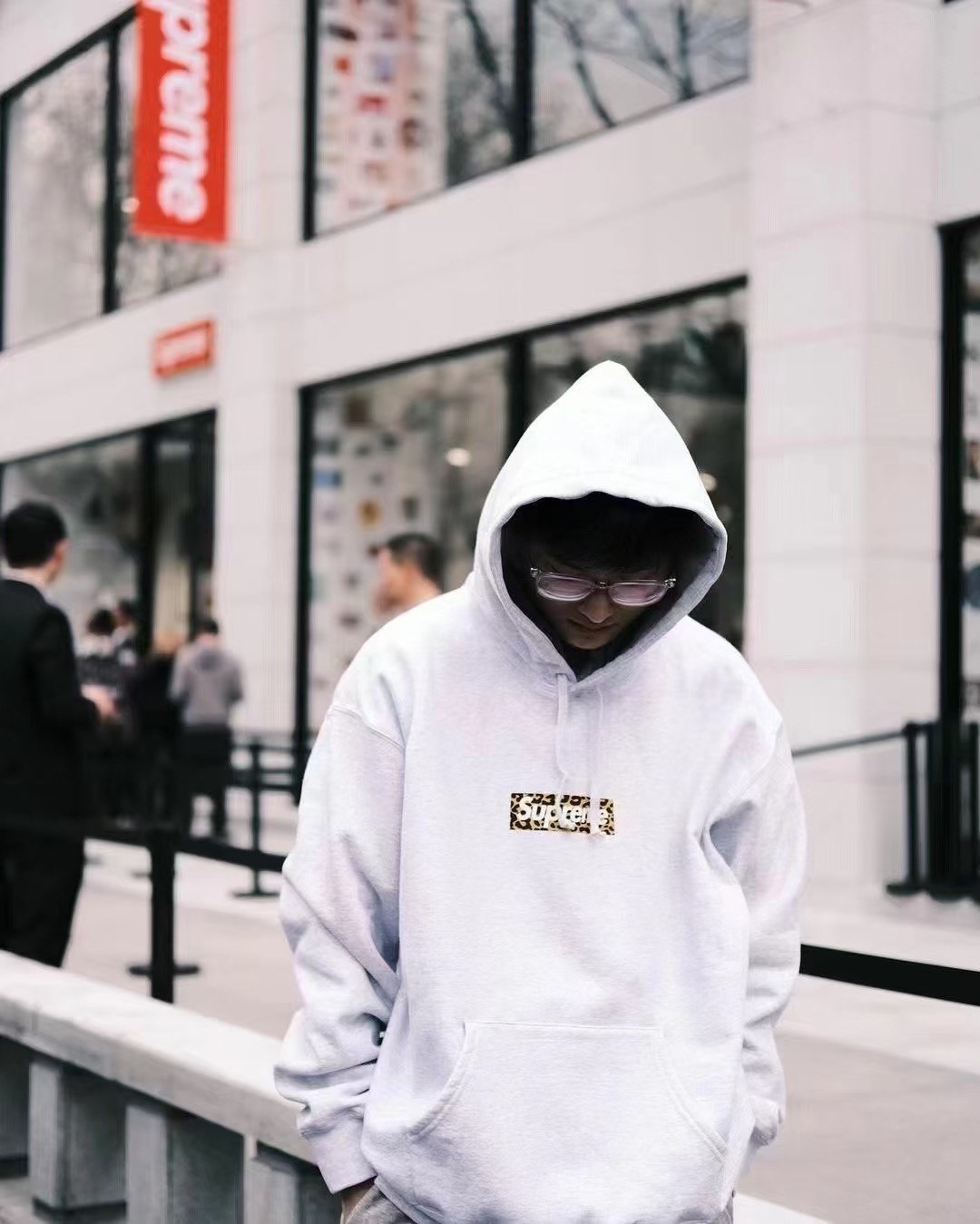 Suprem3 Shanghai Box Logo Hoodie
