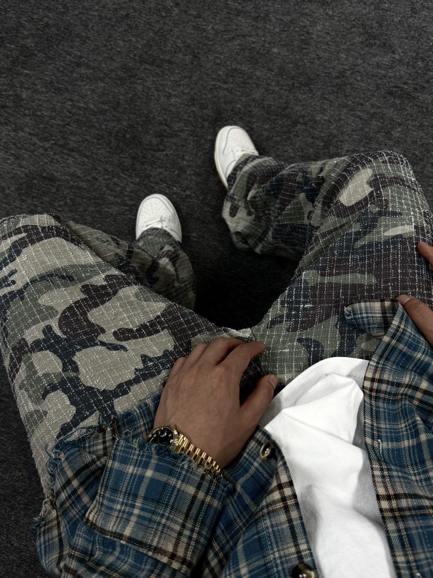 Big Ol’ Camo Canvas Needlepunch Jeans