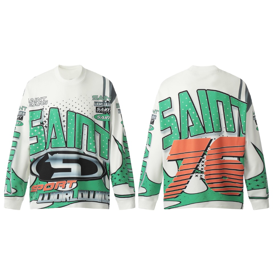 Saint Mich@el Tears 76 Full Print Long Sleeve