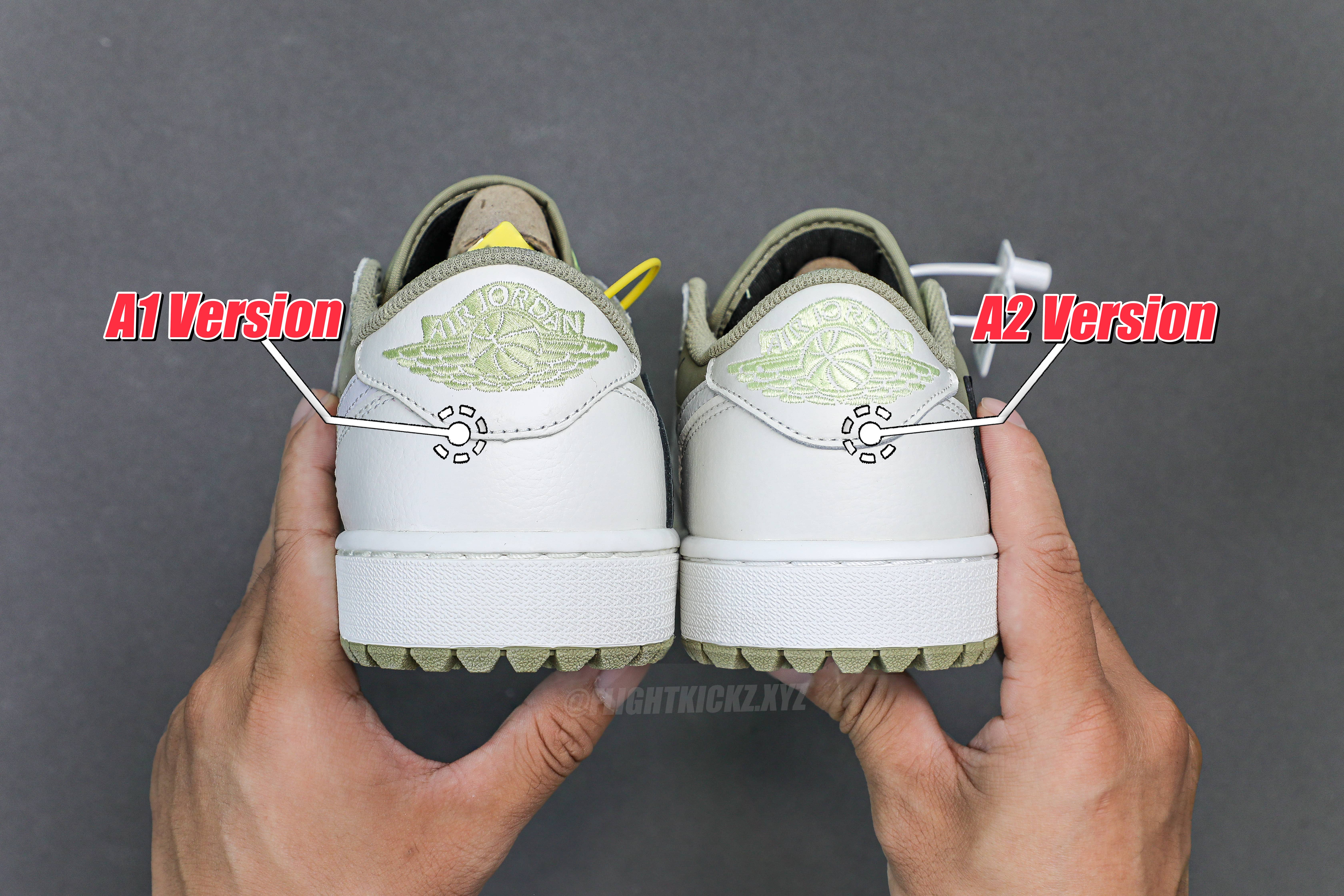 Travis Scott x Air Jordan 1 Low Golf Neutral Olive (A2 Batch)