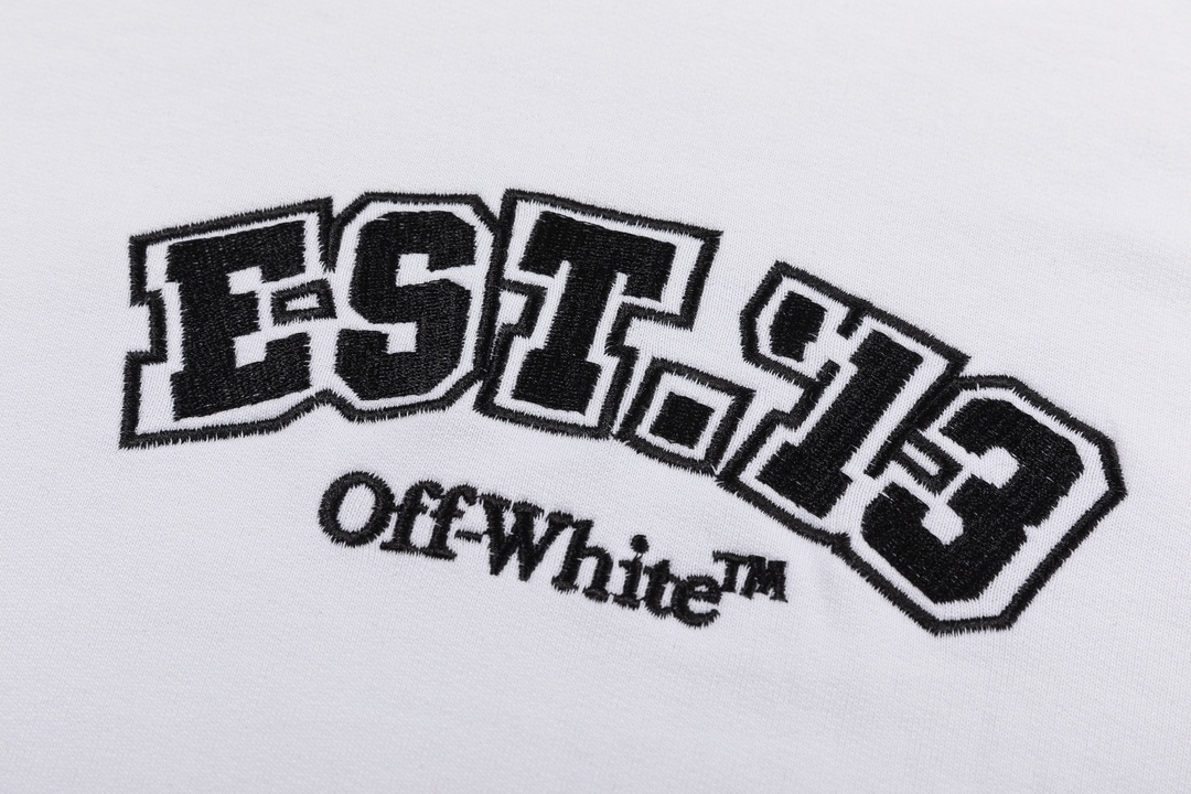 Off-White 24SS new multi-logo loose-fit hoodie