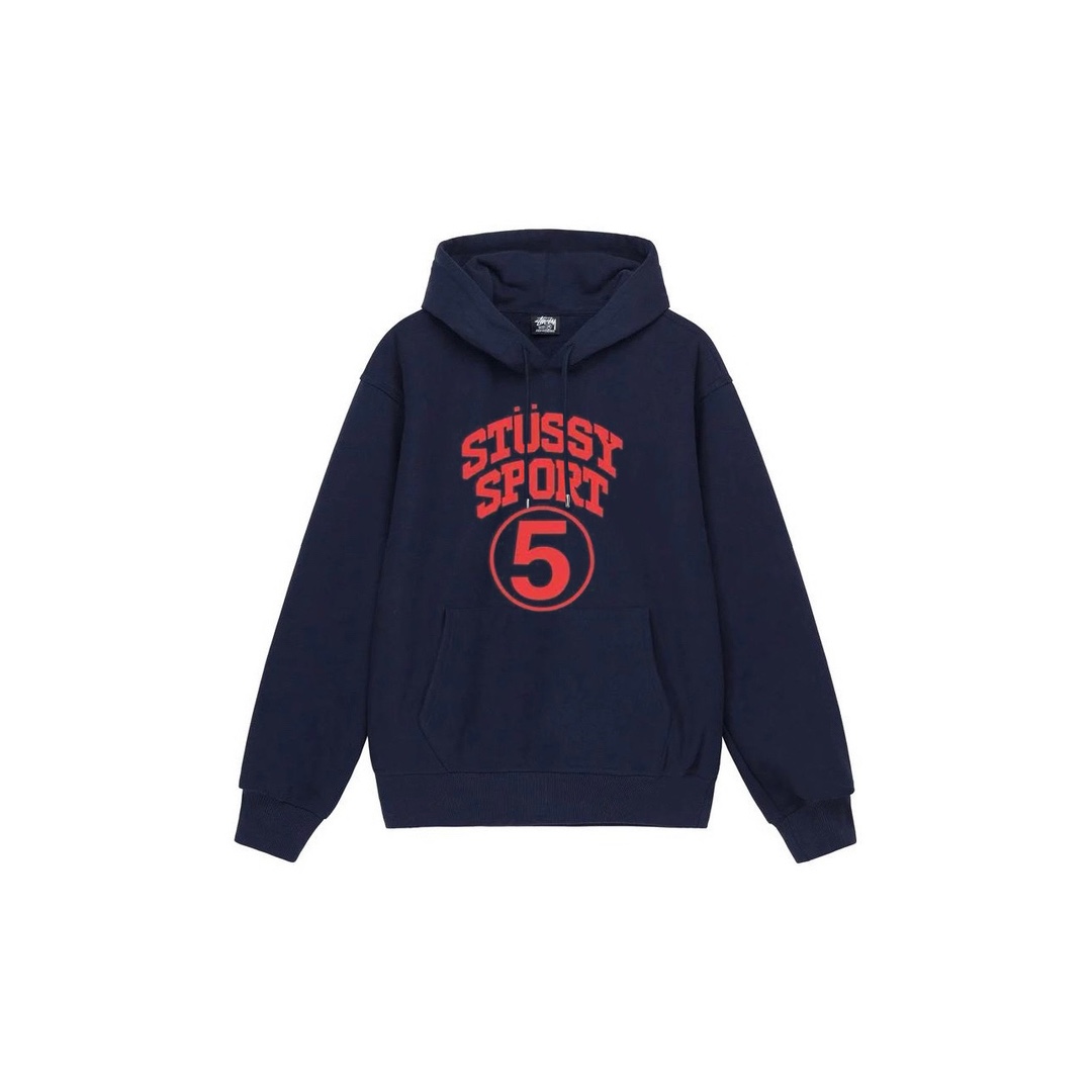 Stu$$y FW24 SPORT letter graphic print hoodie