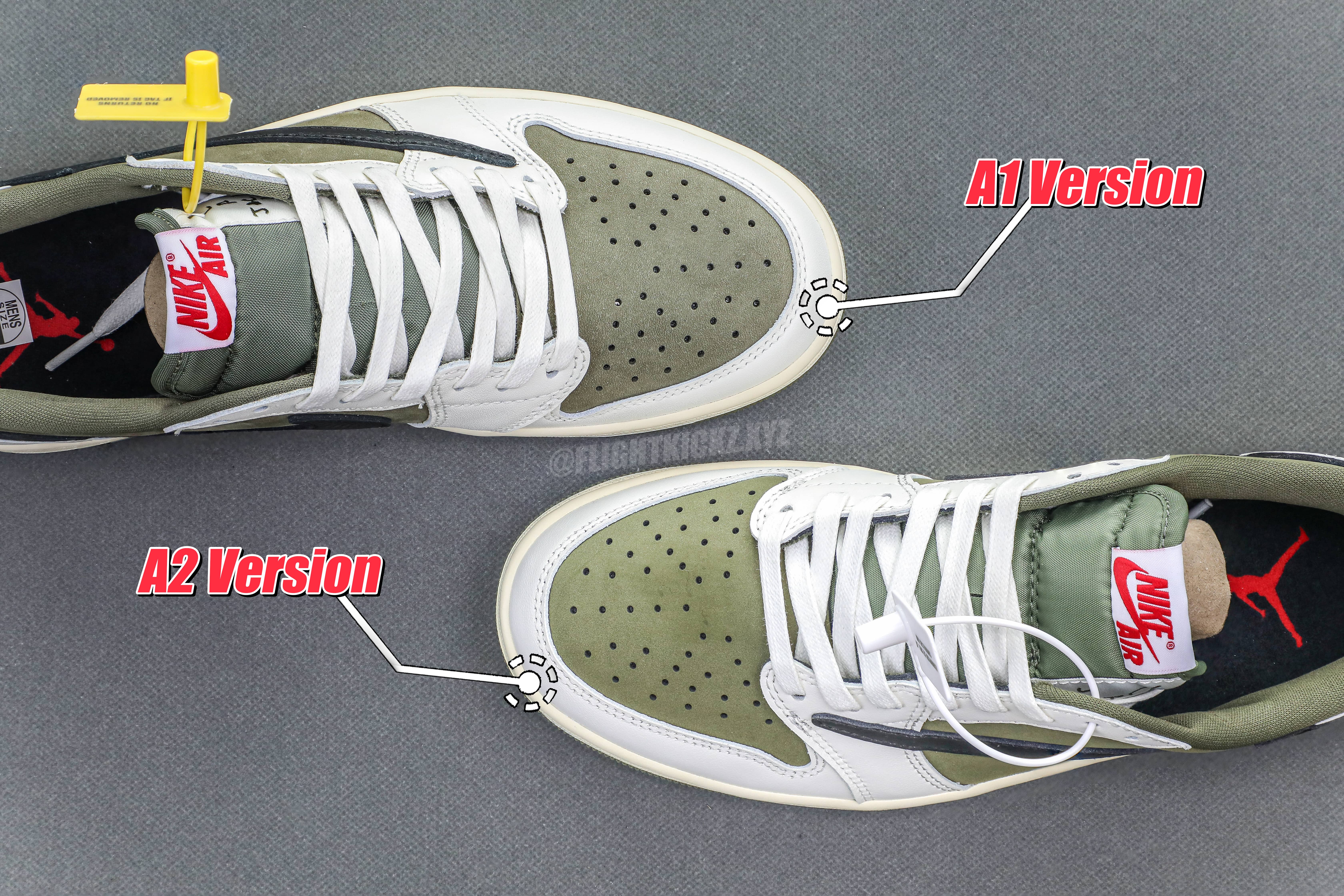 Travis Scott x Air Jordan 1 ‘ Medium Olive’ (A2 Batch)