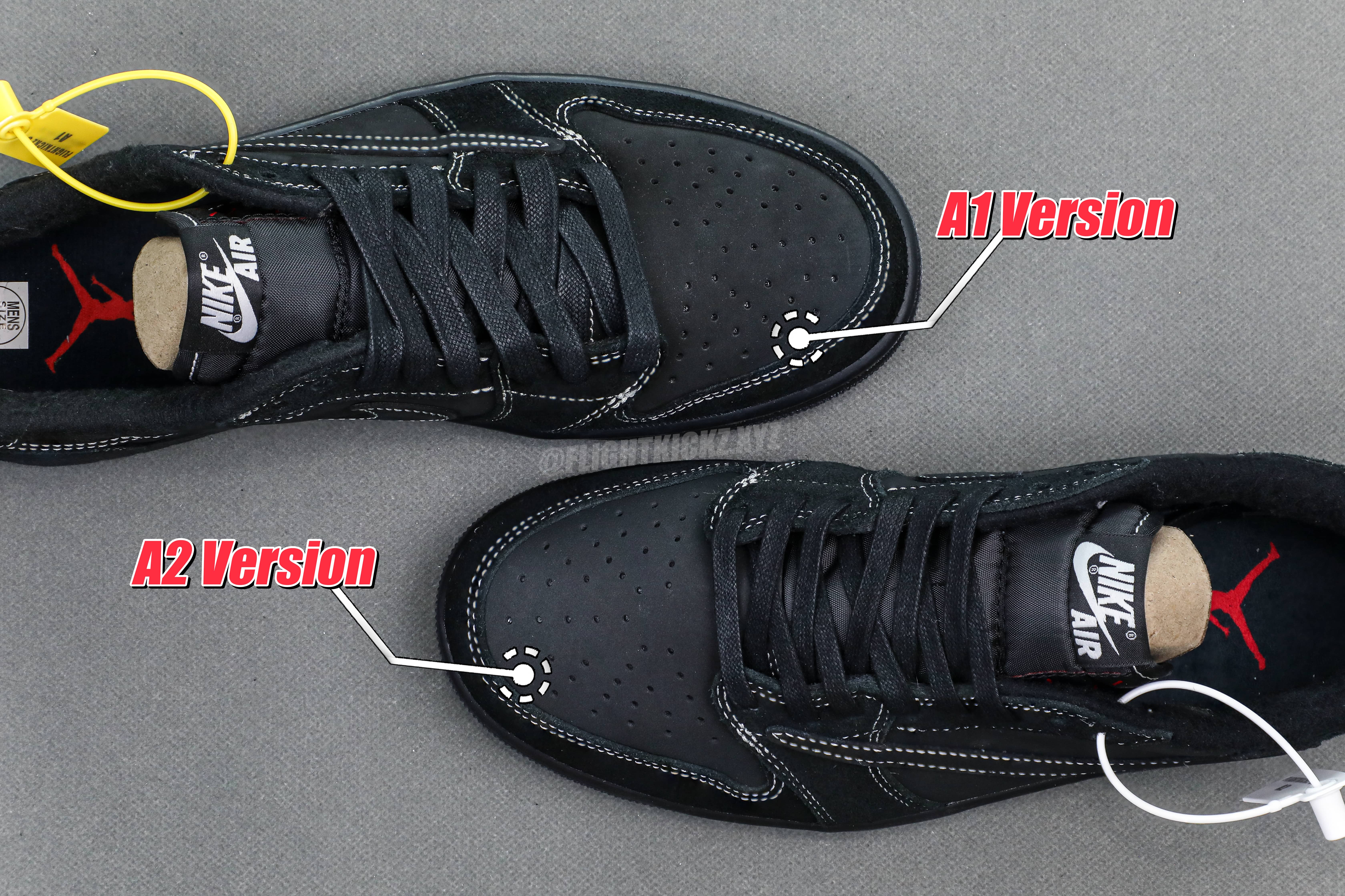 Travis Scott x Nike Air Jordan 1 Low OG “BlackPhantom”(A2 Batch)