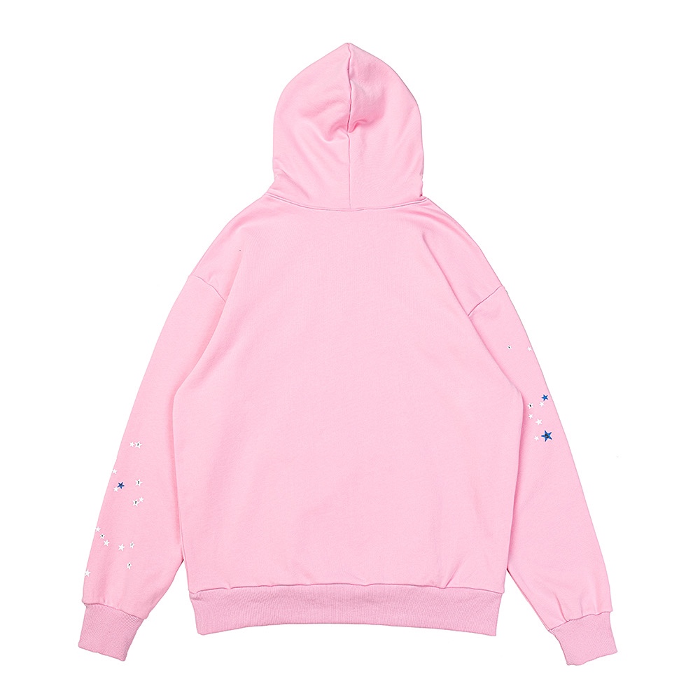 Sp5der pink hoodie.