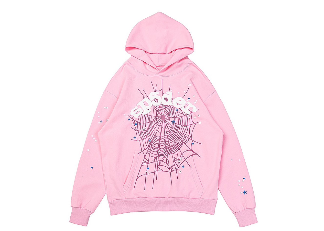 Sp5der pink hoodie.