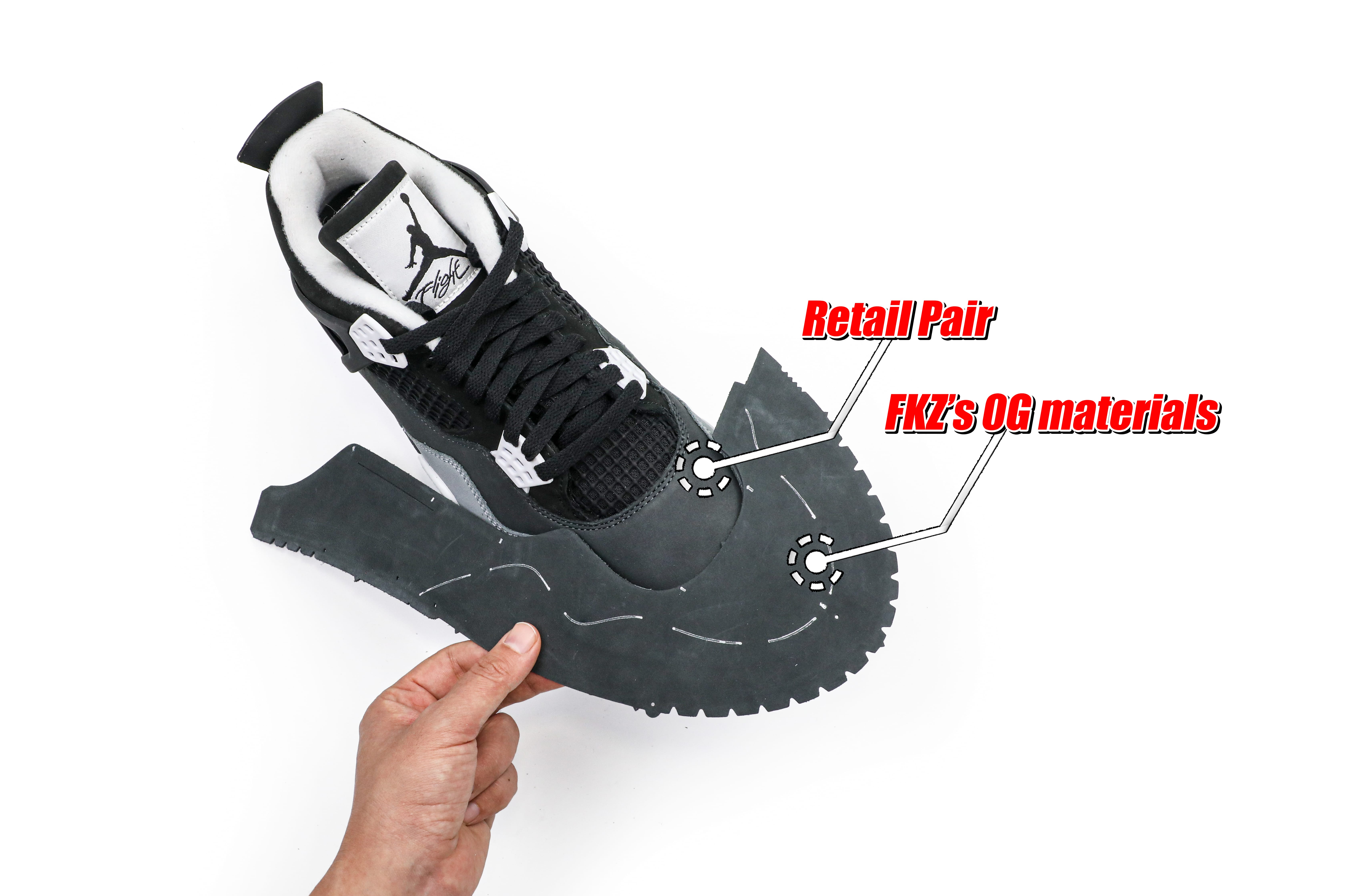 Air Jordan 4 Retro Fear Pack 2024 (Ln5 A1)