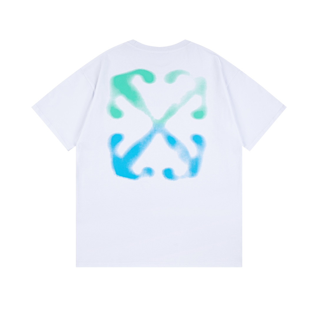 Off-White Green Blue Arrow T-Shirt