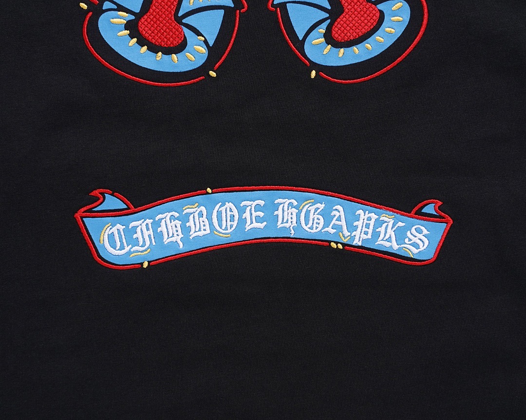 Chrome Hearts T-Shirt 2025 Appliqué heavy embroidery Tee