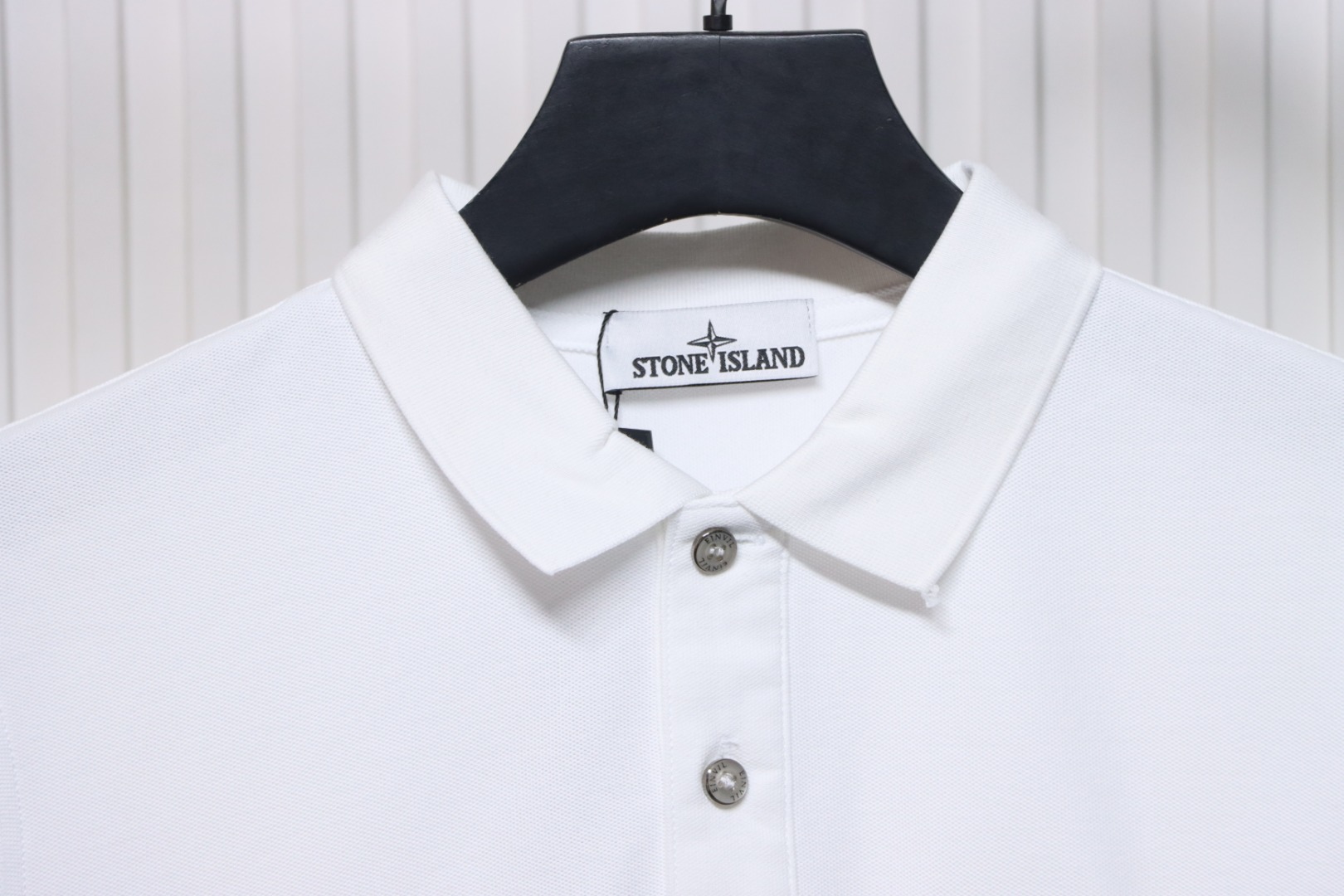 t0ne Island Stone Island Junior Diagonal Fleece Polo T-shirt