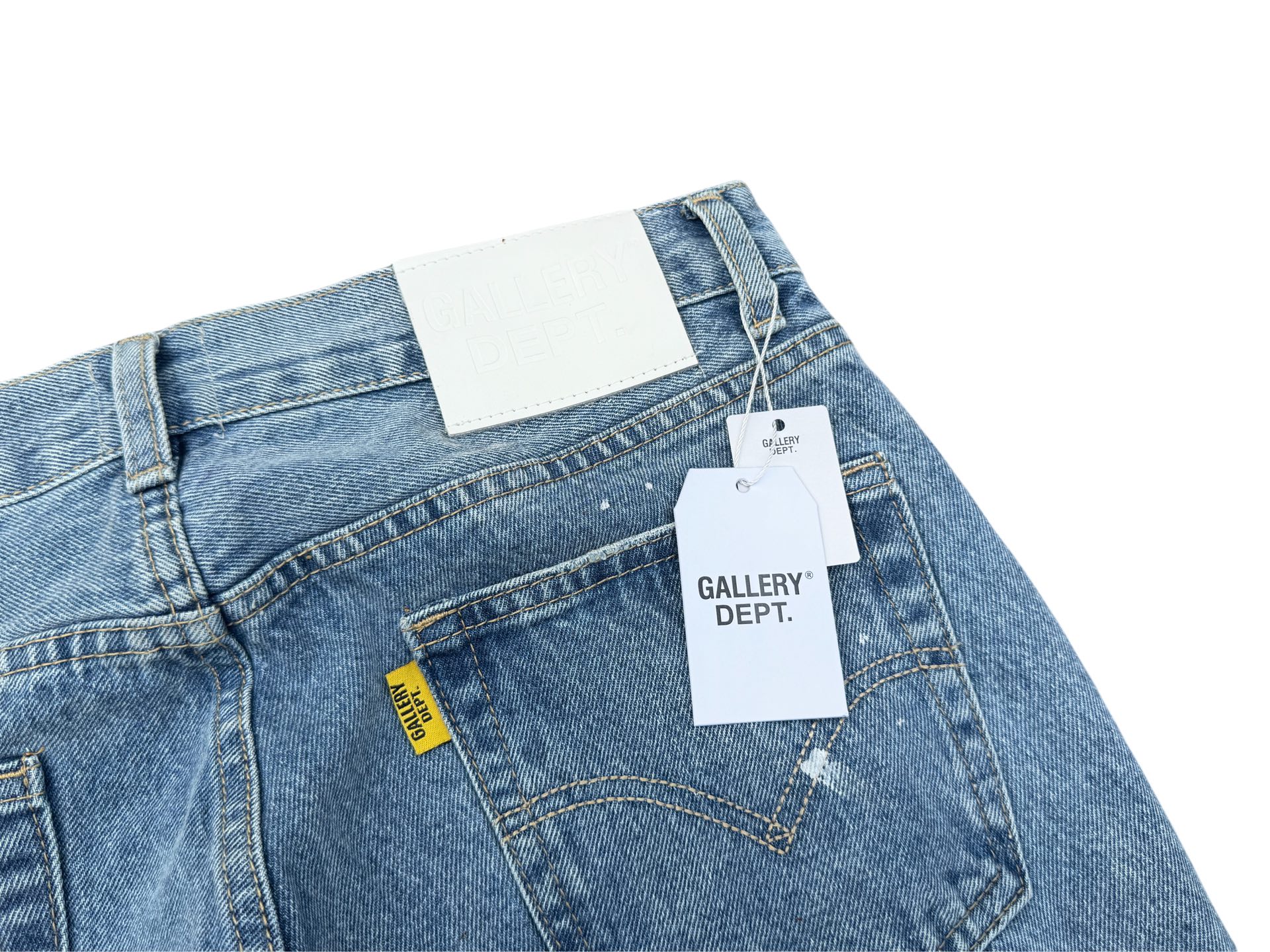 GALLERY.DEPT Distressed Patchwork Flared Jeans