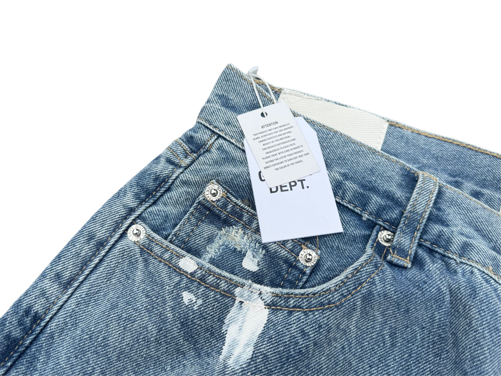 GALLERY.DEPT Distressed Patchwork Flared Jeans