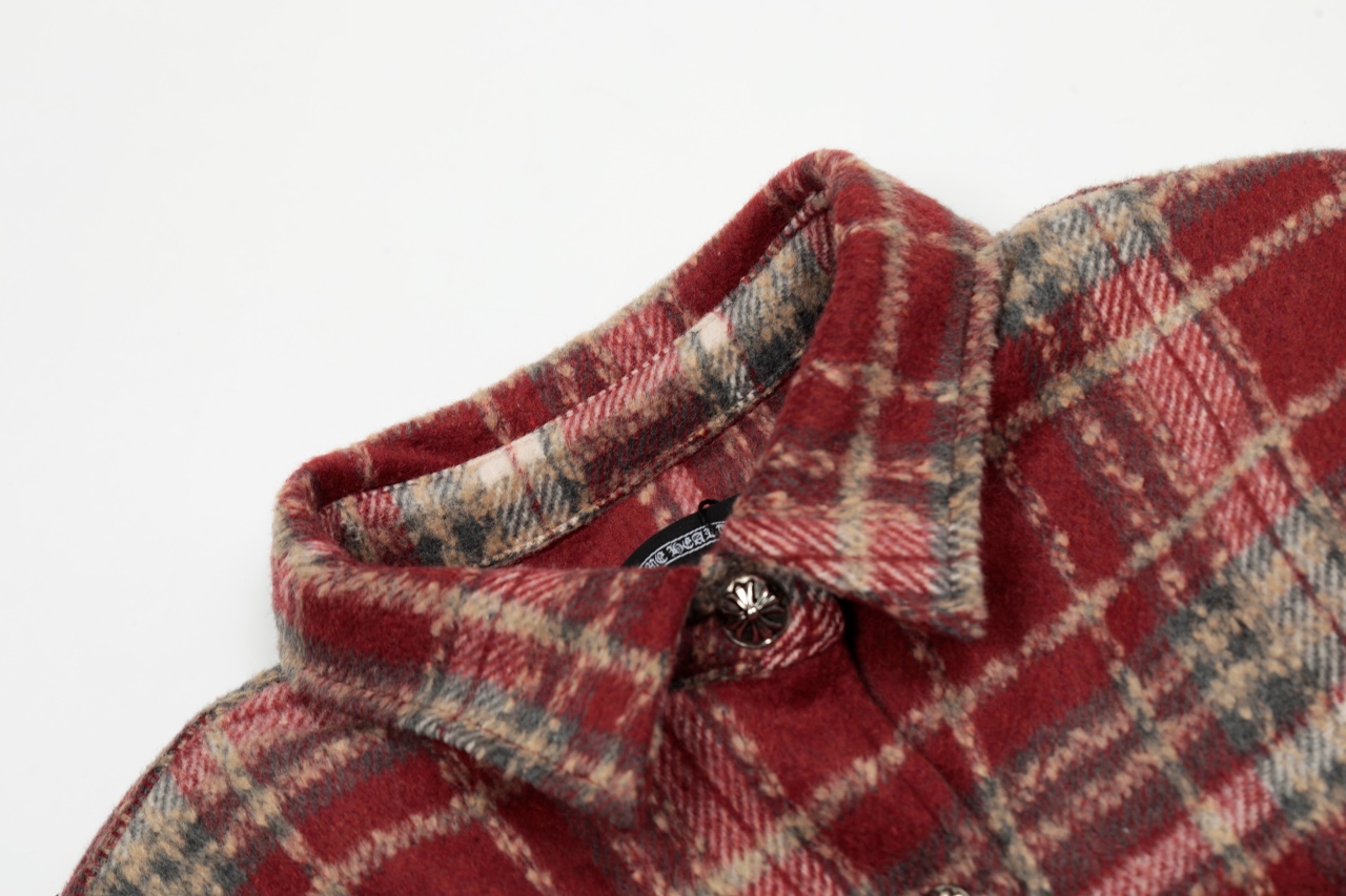 Chrome Hearts Plaid Flannel wool Jacket